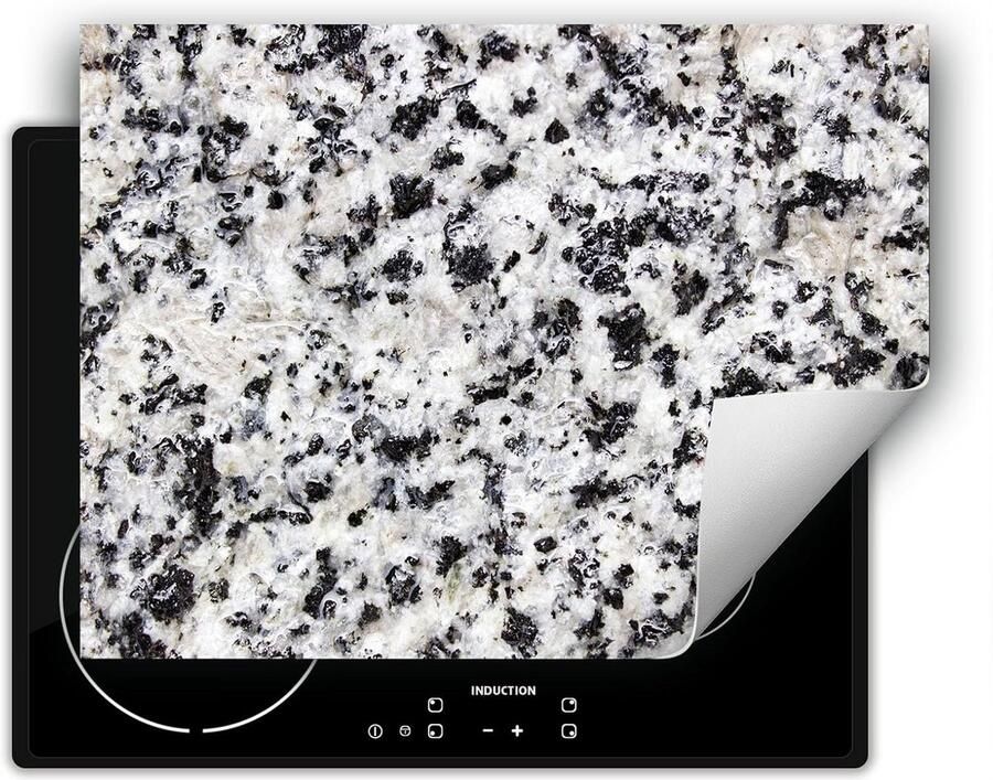 Hittebestendige Glasplaat voor Inductiekookplaat 80x52cm Graniet Look