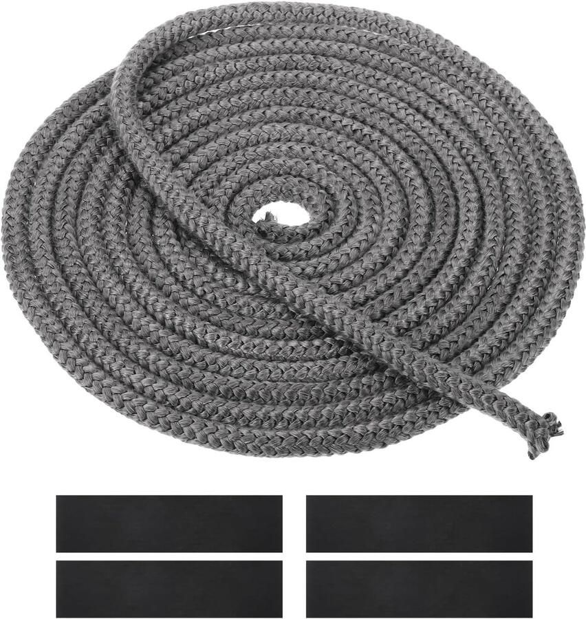 Glasvezel Kachelkoord Afdichting 12mm x 2m voor Oven Haard en Pelletkachel