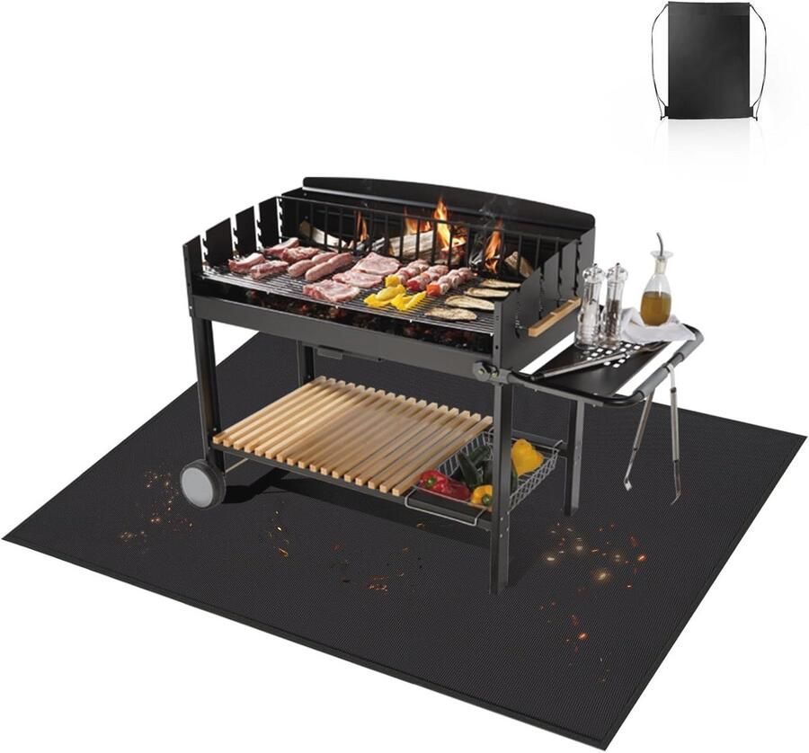 Hittebestendige Grillmat voor Buiten Vloerbescherming en Onderlegger
