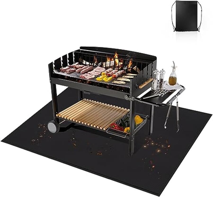 Hittebestendige Grillmat voor Buiten Vloerbescherming en Onderlegger