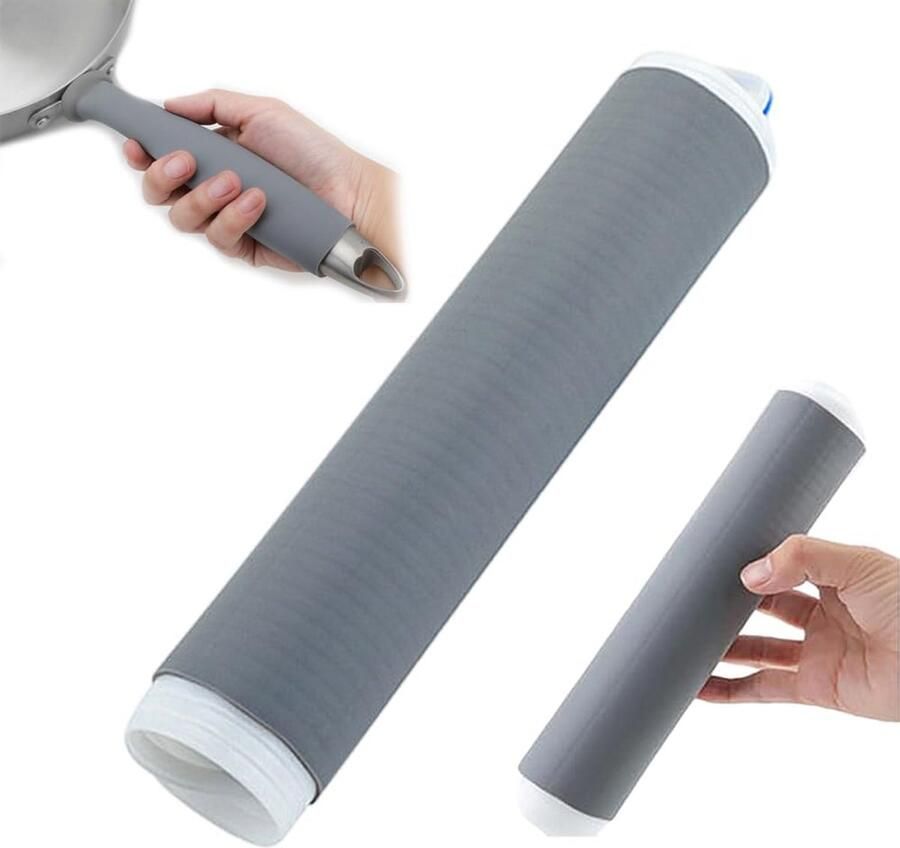 Hittebestendige Handgreep Keuken Accessoire Veilig Koken Verdikt Siliconen 2 Stuks Zwart