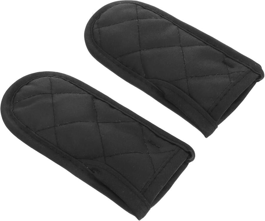 Hittebestendige Handgrepen Koekenpan Beschermers Veilig Koken Antislip Ontwerp 2 stuks Zwart - Foto 1