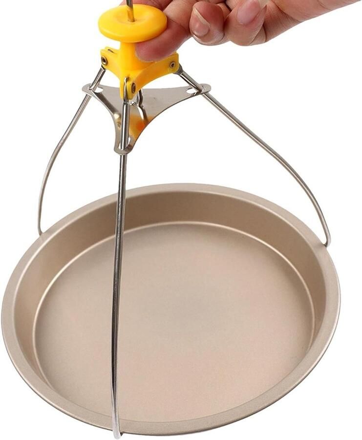Hittebestendige Klem Bordenhouder Hete Gerechten Pakken Ergonomisch Handvat 22.5 cm Willekeurige Kleur