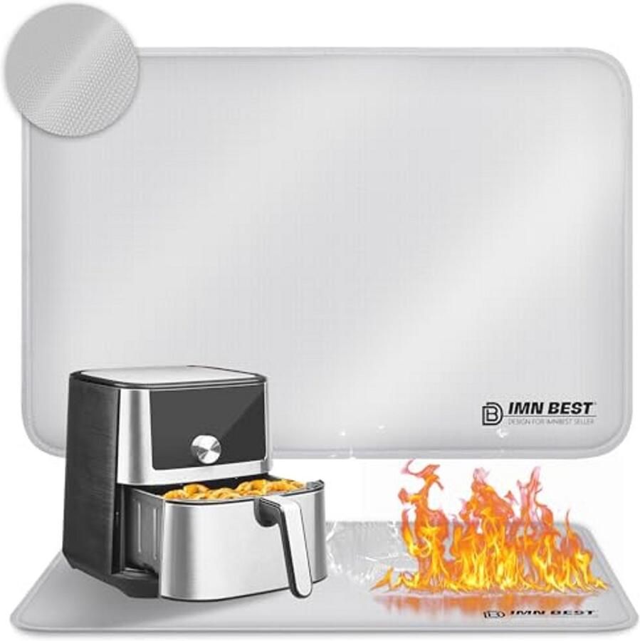 Hittebestendige Kookmat voor Airfryer 45 x 35 cm Vuurvast en Antislip