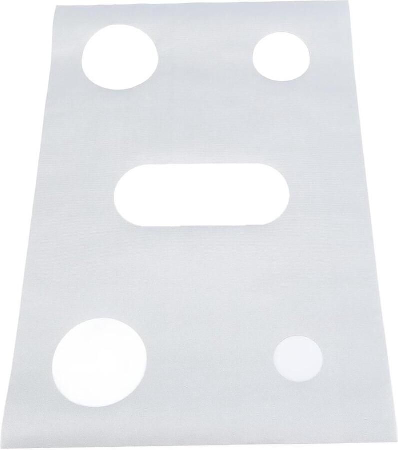 Kookplaatafdekking Gasfornuis Beschermer Koken en schoonmaken Hittebestendig PTFE 41 x 3 cm Zilver