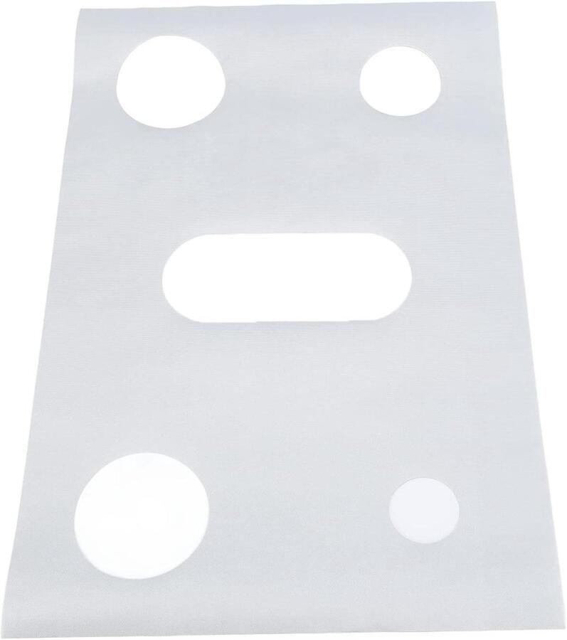 Hittebestendige Kookplaatbeschermer Gasfornuis Afdekking Keuken Beschermen Antiaanbaklaag 42 x 4 x 2 cm Zilver