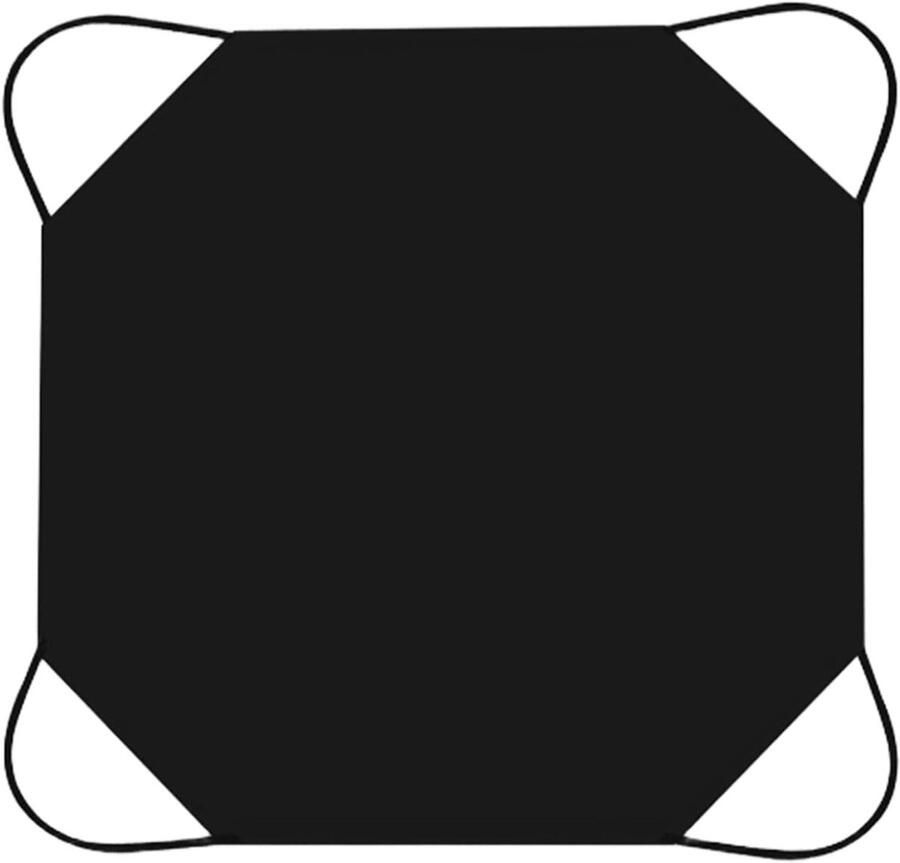 Hittebestendige Mat Vuurvaste Mat Grill Terras Beschermen Dubbelzijdige Siliconencoating 77x77 cm Grijs