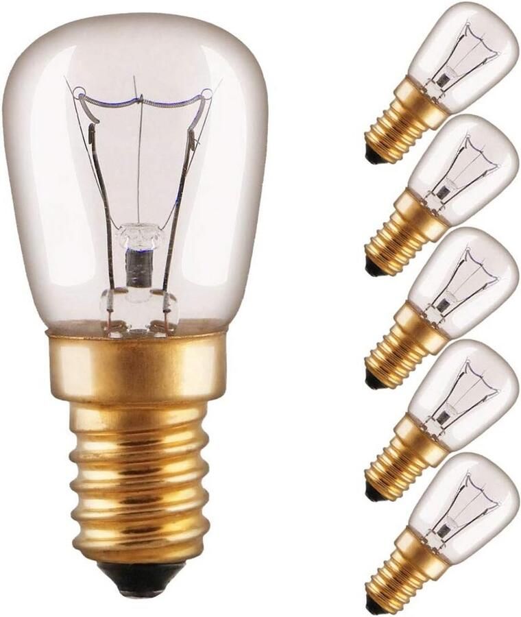 Hittebestendige Ovenlamp E14 40W 300 Graden Dubbele Spiraal voor Oven en Magnetron