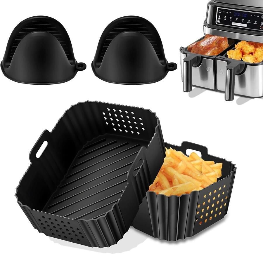 Hittebestendige Siliconen Accessoires voor heteluchtfriteuses