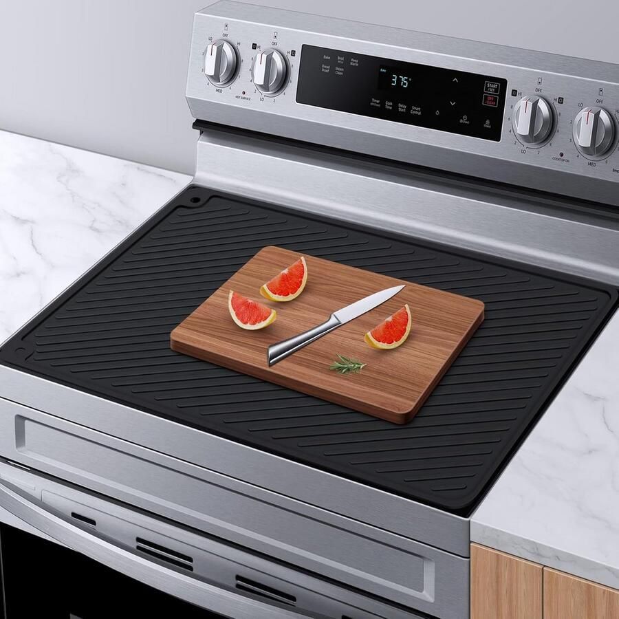 Hittebestendige Siliconen Kookplaat Beschermmat voor Elektrische en Keramische Fornuizen (28x20 cm)