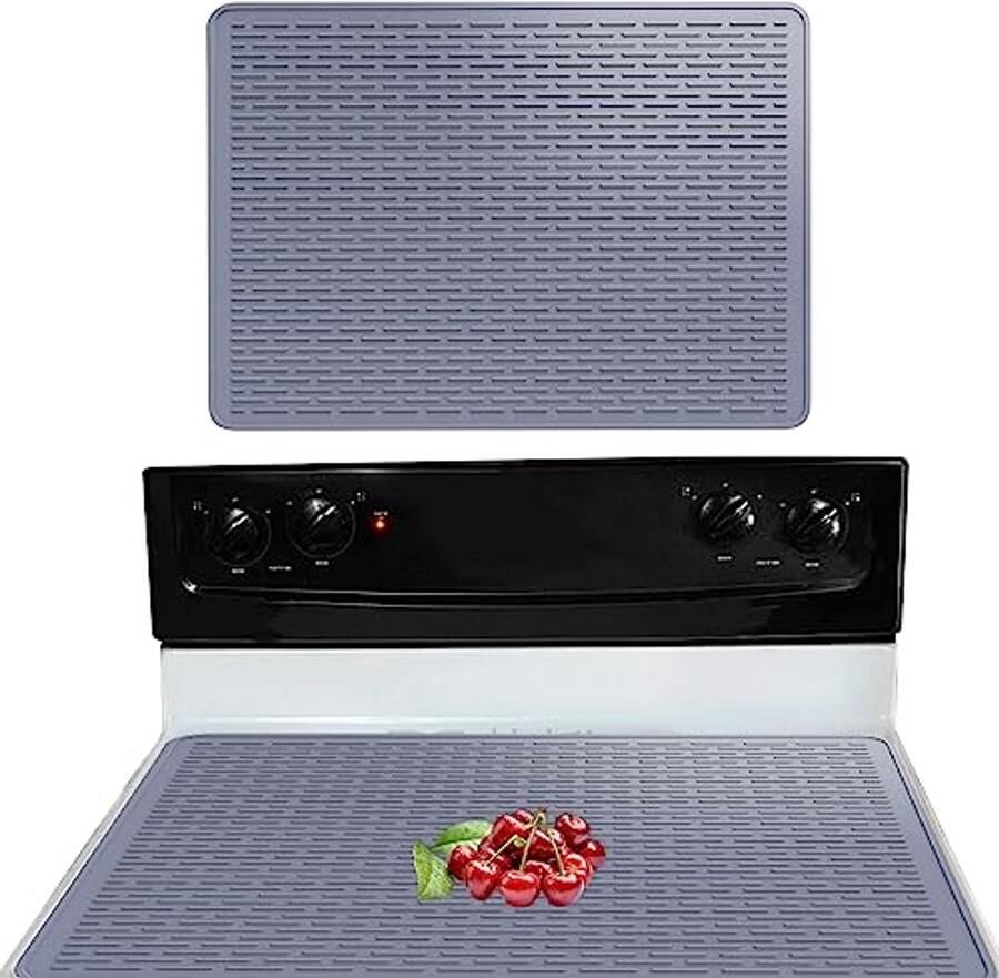 Hittebestendige Siliconen Kookplaatdeksel Multifunctionele Bescherming tegen Krassen voor Glazen Fornuis 71 x 50 cm