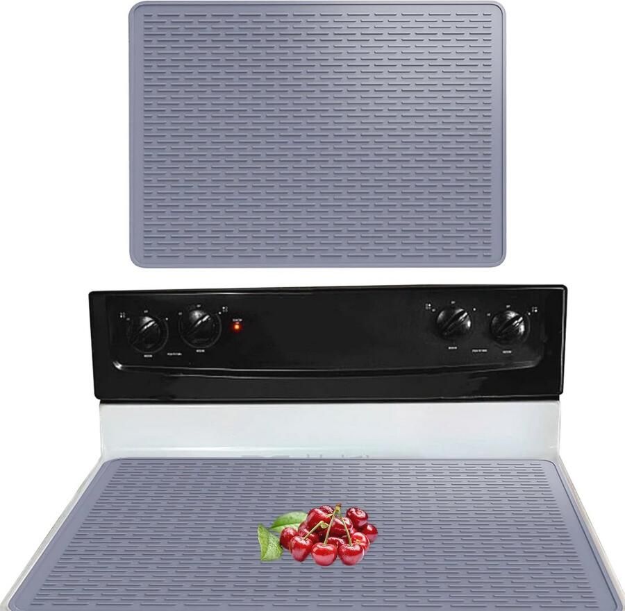 Hittebestendige Siliconen Kookplaatdeksel Multifunctionele Bescherming tegen Krassen voor Glazen Fornuis 71 x 50 cm