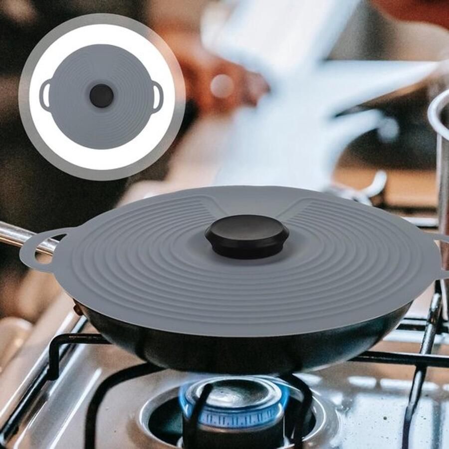 Hittebestendige Siliconen Pot Deksel voor Pot Pan Skillet Oven Koelkast Gebruik