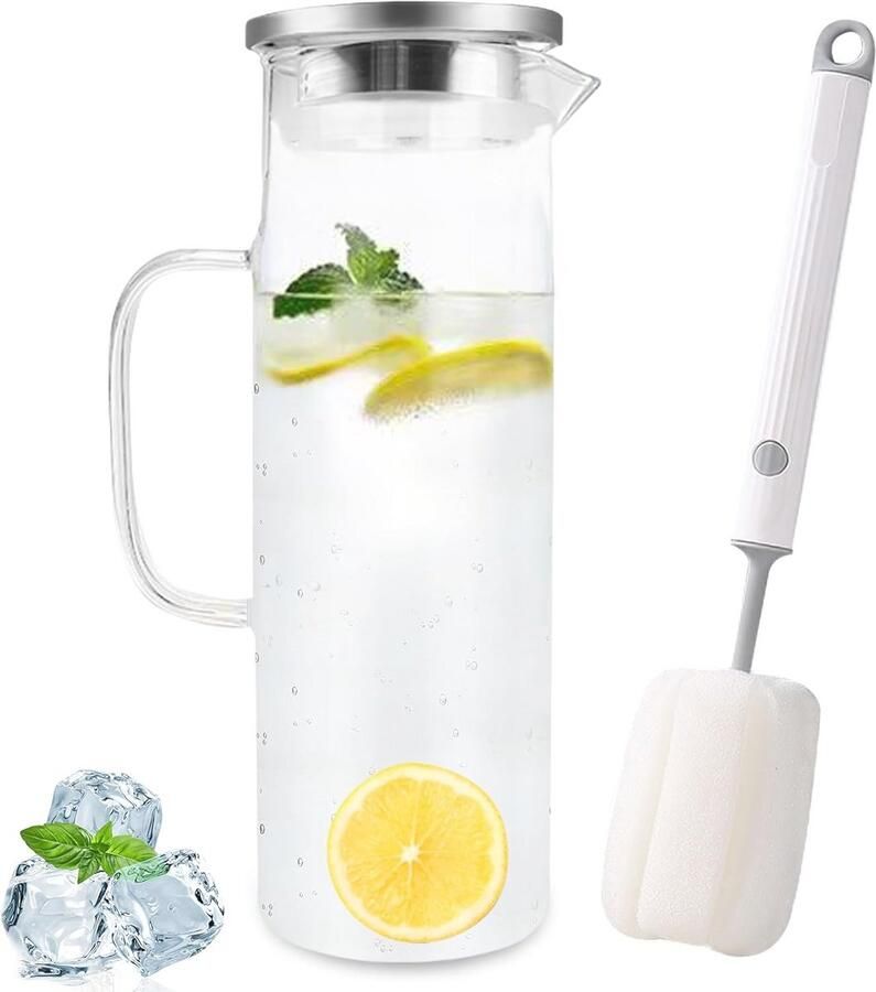 Hittebestendige Waterkoker 1 5 Liter Borosilicaatglas Ketel met Siliconen Deksel