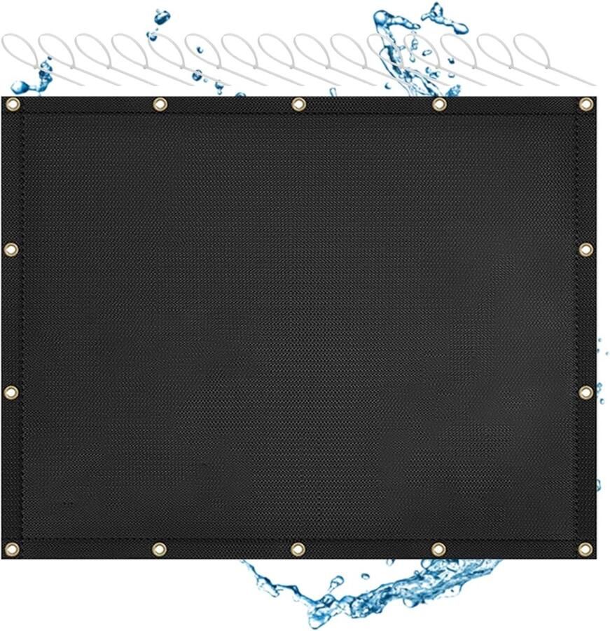 Hittebord Achter Grill Warmtebord BBQ Bescherming Tuinmeubilair Hoge Hittebestendigheid 3x4ft Zwart