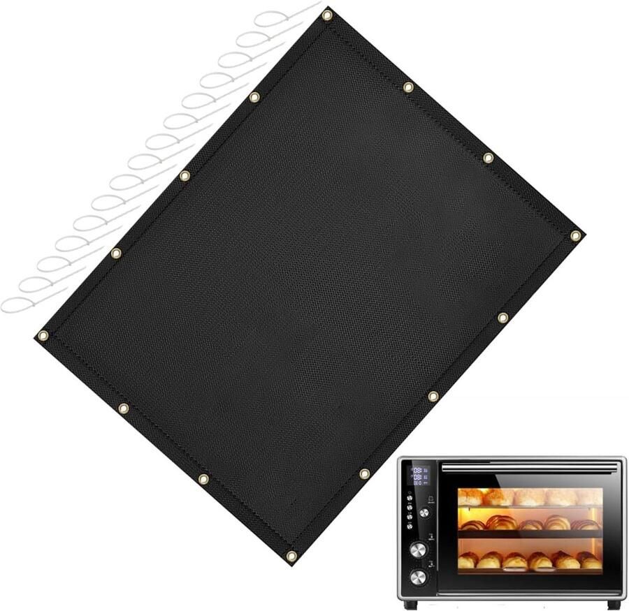 Hittebord voor Tuin BBQ Mat Grill Bescherming tegen Hitte Dubbelzijdig Siliconen 3x4ft Grijs