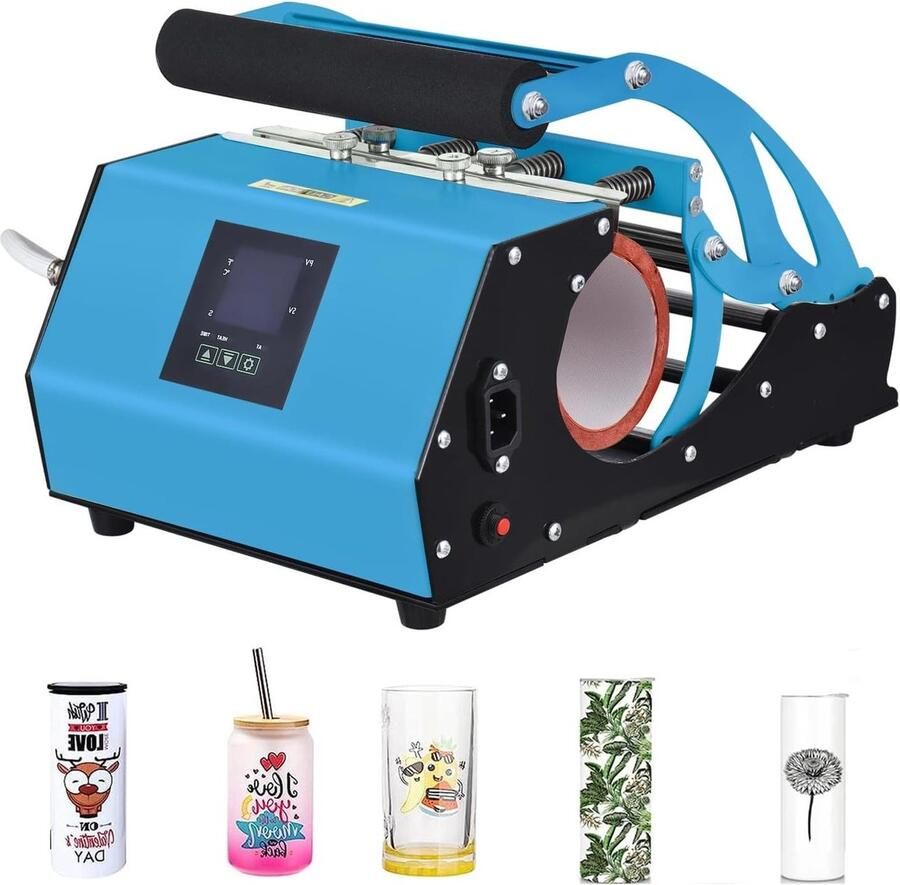 Hittepers Machine Bekers Printer Cadeaus Maken Digitale Controle 11-20 oz Blauw