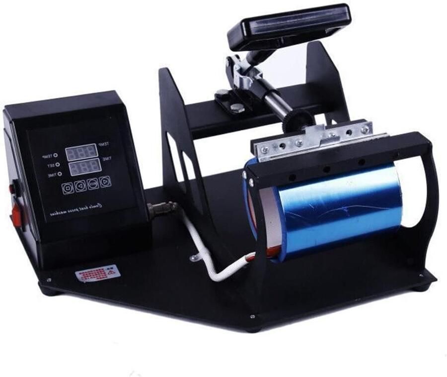 Hittepers Mok Machine Transferpers Mokken Personaliseren Uniforme Verwarming 38x35x34cm Zwart