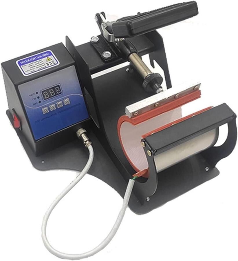 Hittepers Machine Transfer Machine Mokken Personaliseren Gelijkmatige Verwarming 38 x 35 x 34cm Zwart