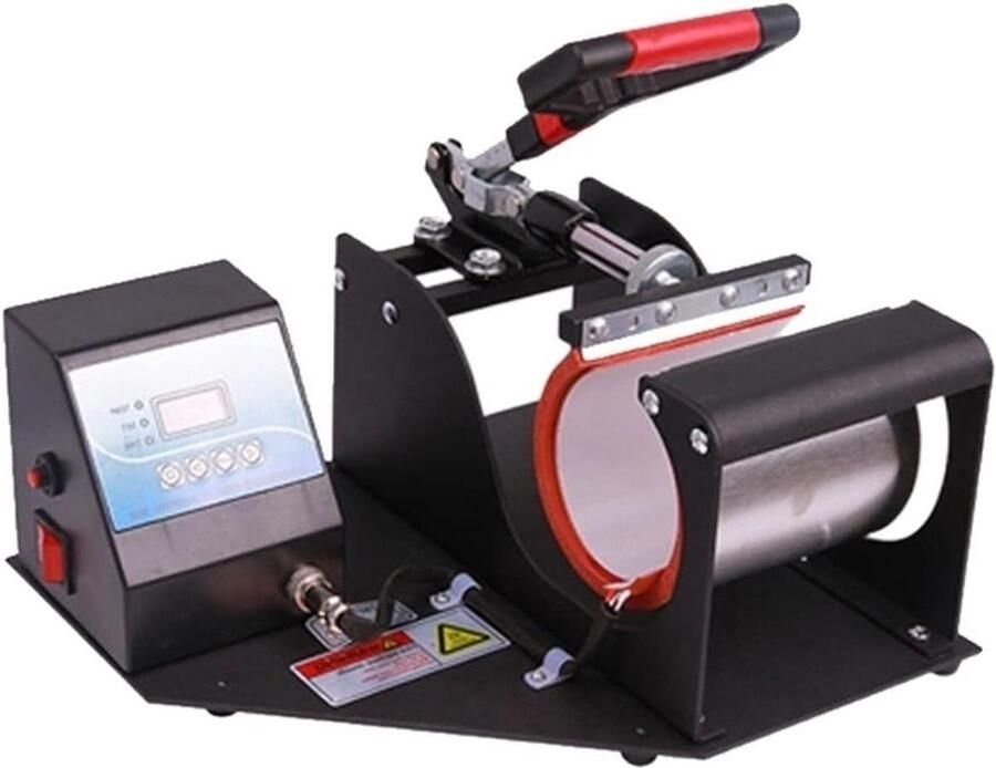 Hittepers Machine Transfer Pers Mokken Bedrukken Uniforme Verwarming 38 cm Zwart