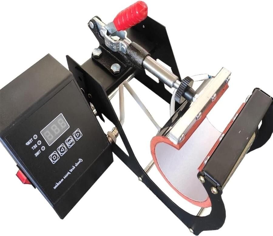 Hittepers Mok Printer Transfer Sublimatie Printen Snel en Efficiënt 11oz Zwart