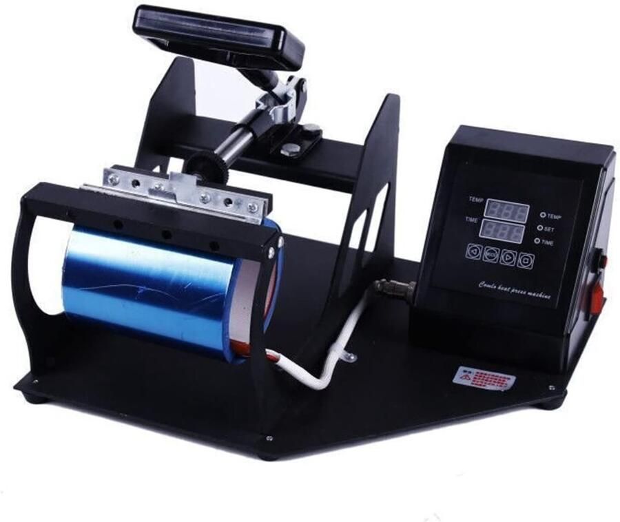 Hittepers Mokken Transfer Machine Foto's Printen Sneller Meer Maken 38x35x34cm Zwart