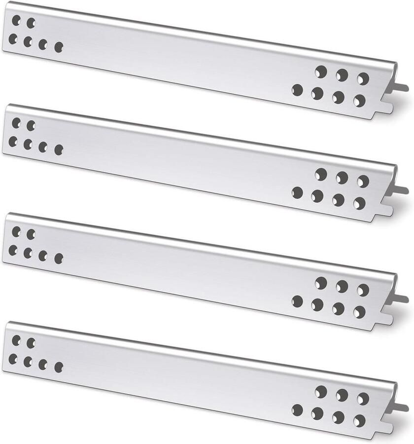 Hitteplaat Grill Warmteverdeler Grill Gerechten Bereiden Roestvrij Staal 43 cm Zilver