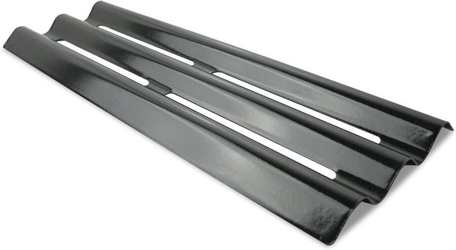 Hitteplaat Vervanging Grill Onderdeel Barbecue Onderhoud Porselein Staal 42 x 15 cm Zwart