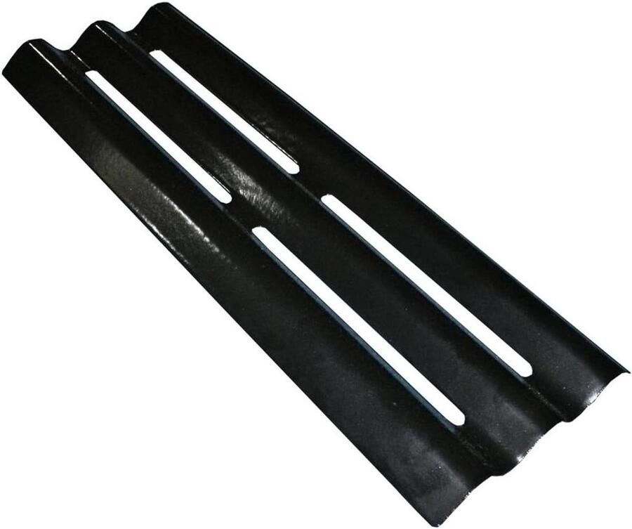 Hitteplaat Vervanging Grill Onderdeel Barbecue Onderhoud Porselein Staal 42 x 15 cm Zwart