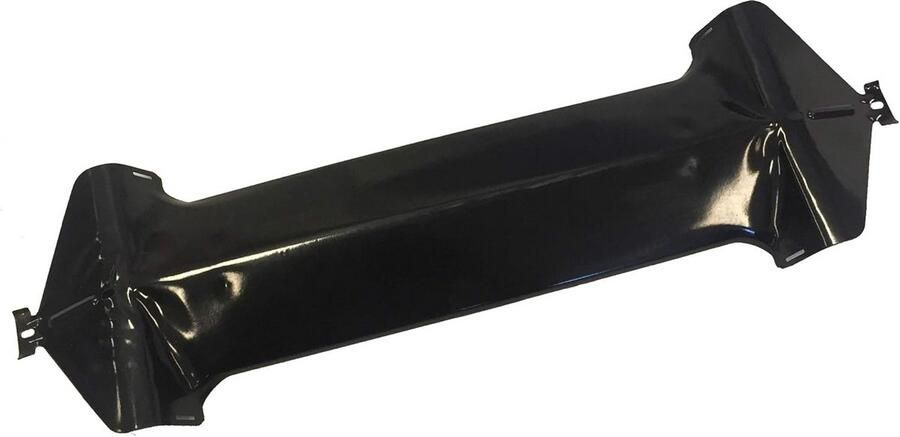 Hitteplaat Vervanging Grill Onderdeel Barbecue Reparatie Porselein Staal 27.6 x 8.25 Inch Zwart