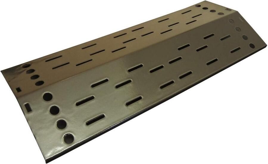 Hitteplaat Vervanging Grill Onderdeel Buiten Koken Porselein Staal 26.5 x 21.5 cm Zwart
