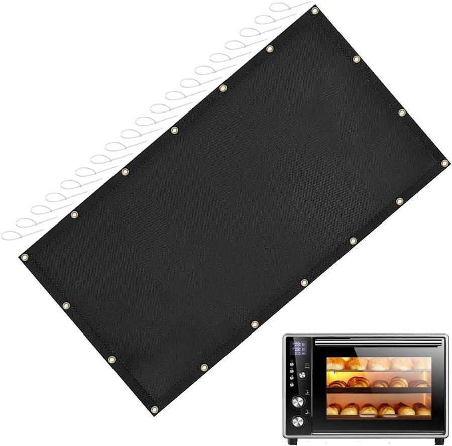 Barbecue Hitteschild Wandmat Dekwandbescherming Buiten Koken Vuurvast Glasvezel 915 x 122 cm Meerkleurig