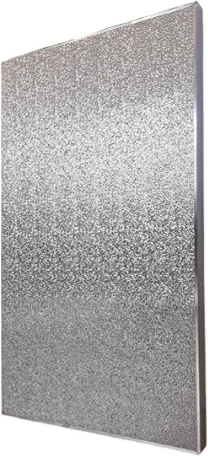 Hitteschild Keuken Paneel Bescherming Veilig Koken Olie Waterafstotend 30cm x 20cm Zilver
