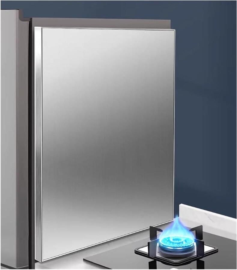 Hitteschildpaneel Keuken Kookplaat Bescherming Warmte Isolatie Hittebestendig Materiaal 20-120 cm Metaal