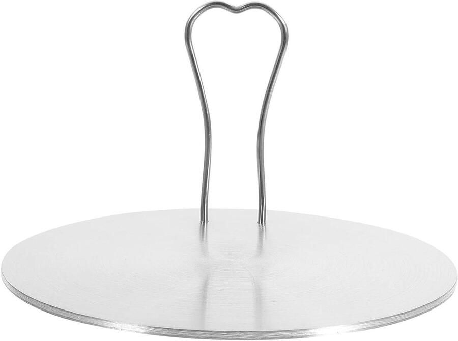 Hitteverdeler Plaat Inductie Adapter Gelijkmatig Koken Roestvrij Staal 15.5 cm Zilver