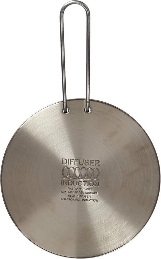 Hitteverdeler Plaat Inductie Adapter Koken Op Inductie Met Tang 16 cm Zilver