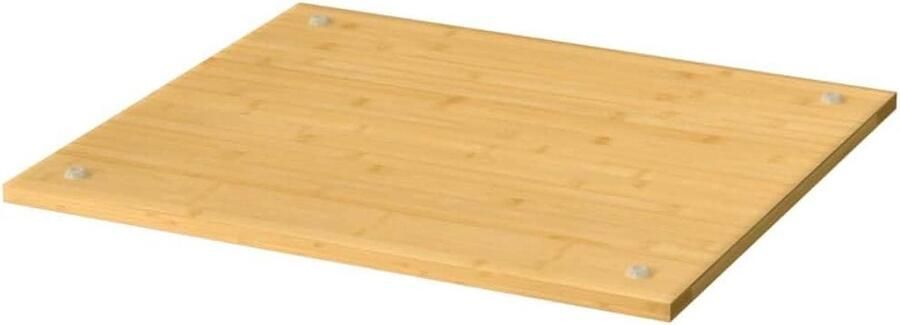 Hob Cover Kookplaat Deksel Keuken Werkruimte Antislip PVC Voetjes 50x56x1.5 cm Bruin