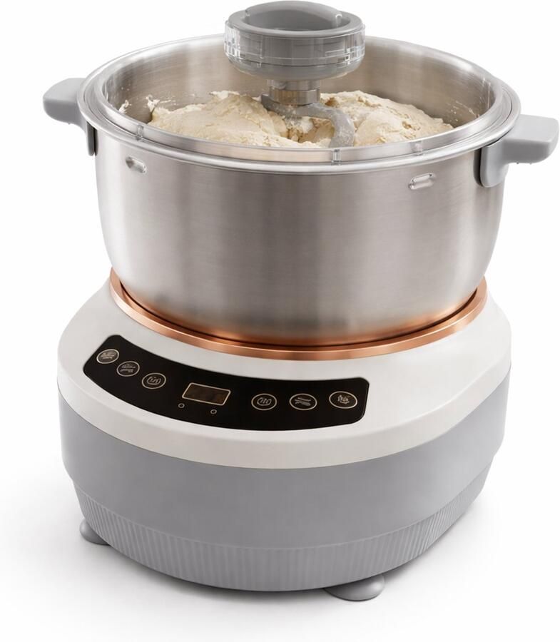 House of Balance HOB Deegmachine XXL- Kneedmachine Deegkneedmachine Deegmixer Geschikt voor Zwaar Deeg 7L Capaciteit 250W Rijsfunctie