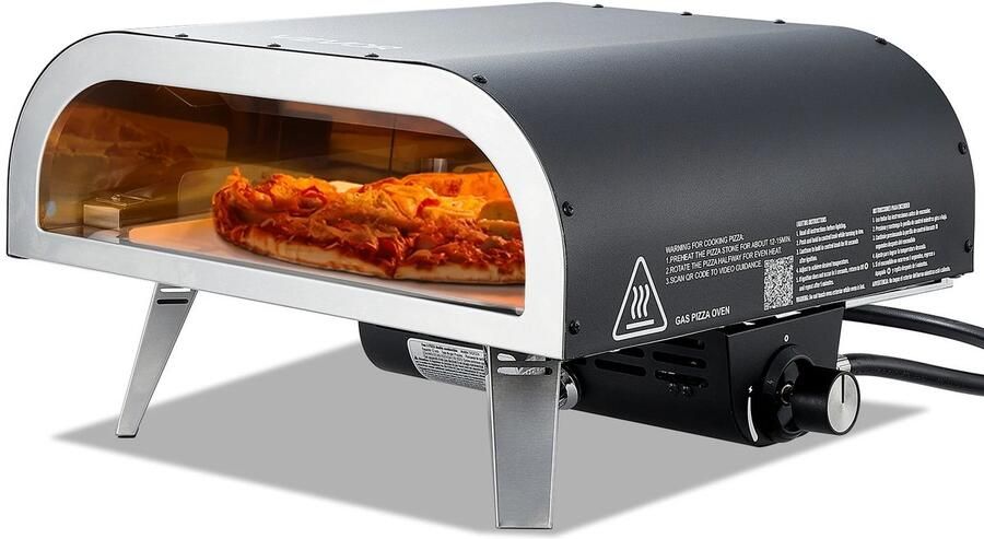 HOB Pizza Oven Pizzaoven Pizzaovens Pizza Oven Buiten Draagbaar Incl. Draagtas Pizza Maker Verdikte Pizzasteen