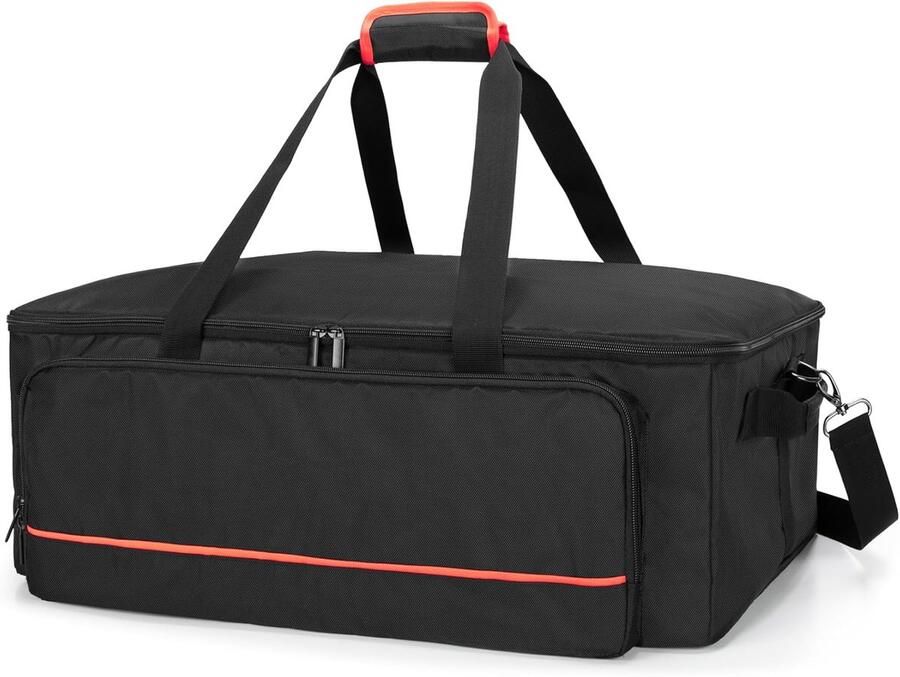 HODRANT Pizza Oven Tote Bag Black comtemporary Pizza-Ovenhoes met Schouderriem en Grote Capaciteit Draagtas met ShopVlot
