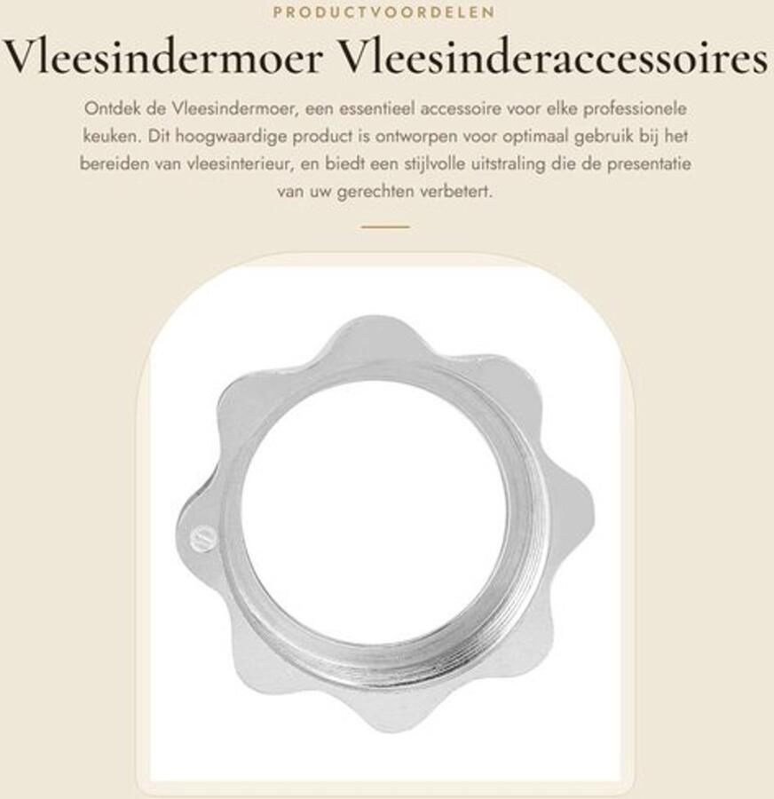 Hoekmoer Aluminium Vleesinterieur Accessoire Professioneel Gebruik Eenvoudig te Installeren Hoogwaardige Kwaliteit Stijlvol Ontwerp Vleesmoer