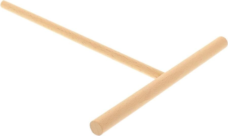 Deegverdeler Hout Pannenkoekenverdeler Crêpes Gelijkmatig Deeg Verdelen Geen Krassen Antiaanbaklaag 22 cm Houtkleur