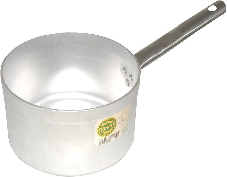 Hoge Aluminium Braadpan 26 cm Grijs Geschikt voor Warmtebronnen