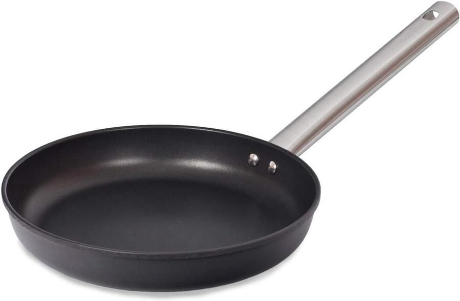 Hoge Koekenpan 28 cm Anti-aanbaklaag Grote Aluminium Braadpan voor Alle Fornuizen Inclusief Inductie Ovenvast tot 180 °C Comfortabele Handgrepen Gemaakt in Spanje
