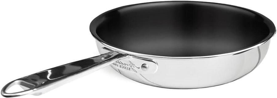 Hoge koekenpan Gezond koken PFAS vrije anti-aanbaklaag 28 cm Zwart