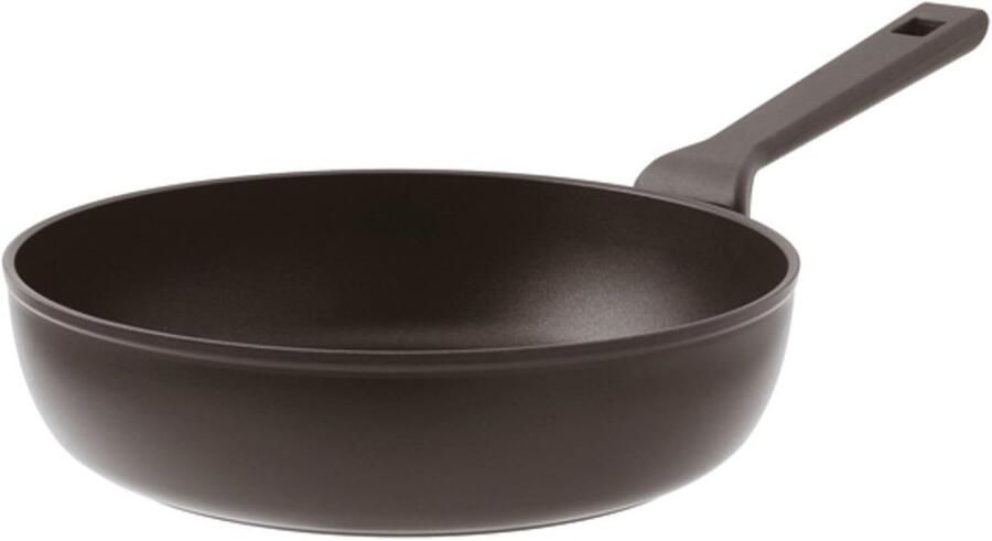 Hoge Koekenpan met steel Allround koken Dubbele inductie bodem 20 cm diameter