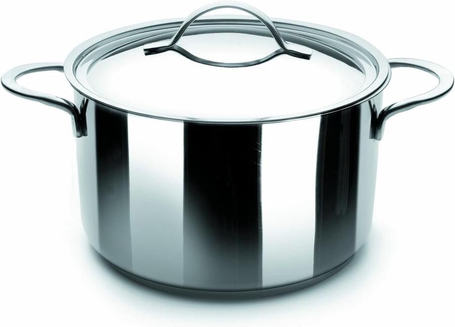 Kookpan met deksel Steelpan Dagelijks koken Gelijke warmteverdeling 16 cm 2.5L Zilverkleurig