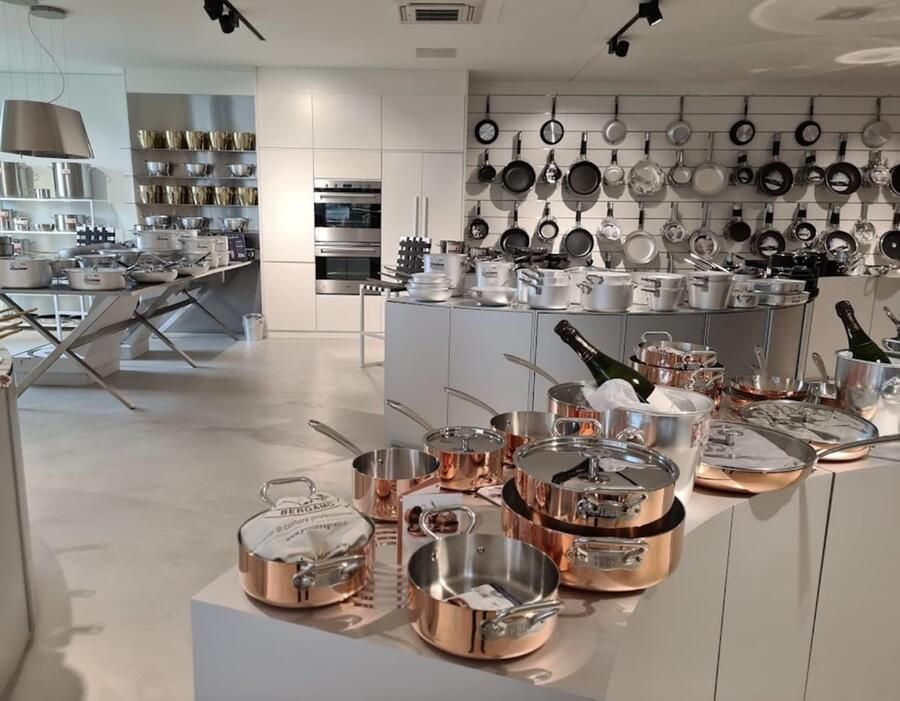 Hoge Pan Steelpan Kookpan Koken op Inductie Aluminium Staal Trilaminaat 16 cm Zilver