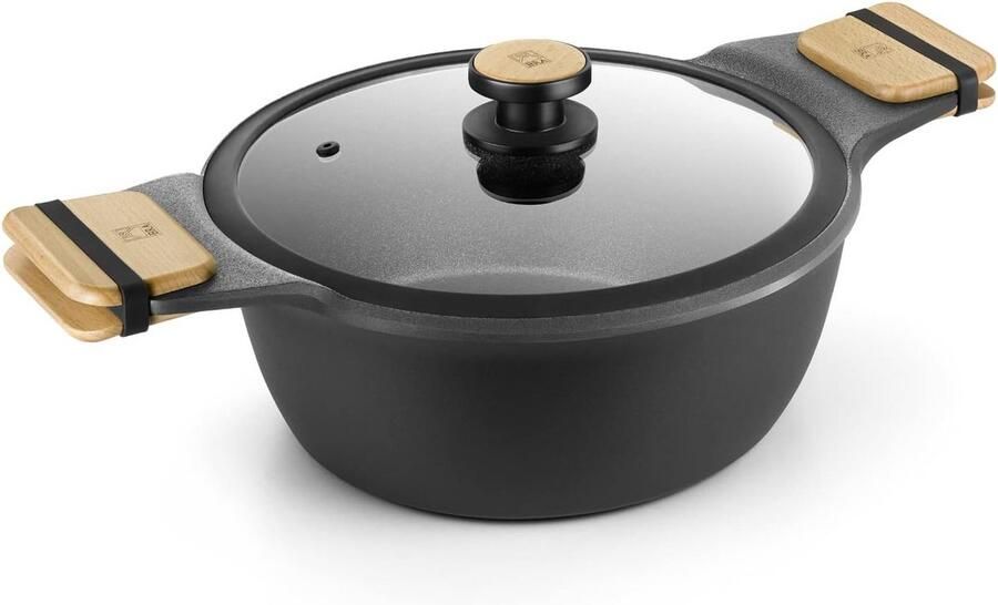 Hoge Steelpan 28 cm Gegoten Aluminium Met Krachtige Antiaanbaklaag
