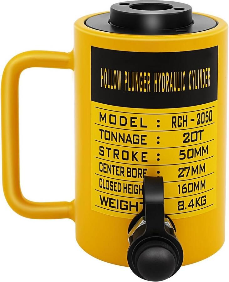 Holle hydraulische cilinder 20 Ton met slag van 50 mm voor bouw en brugonderhoud